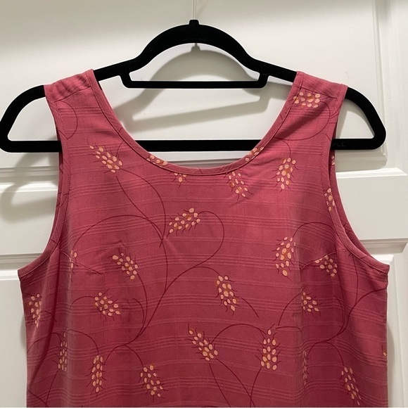 Tommy Bahama Red Print 100% Silk Sleeveless Mini Dress - Picture 3 of 6